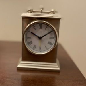 Small Silver World Market alarm clock